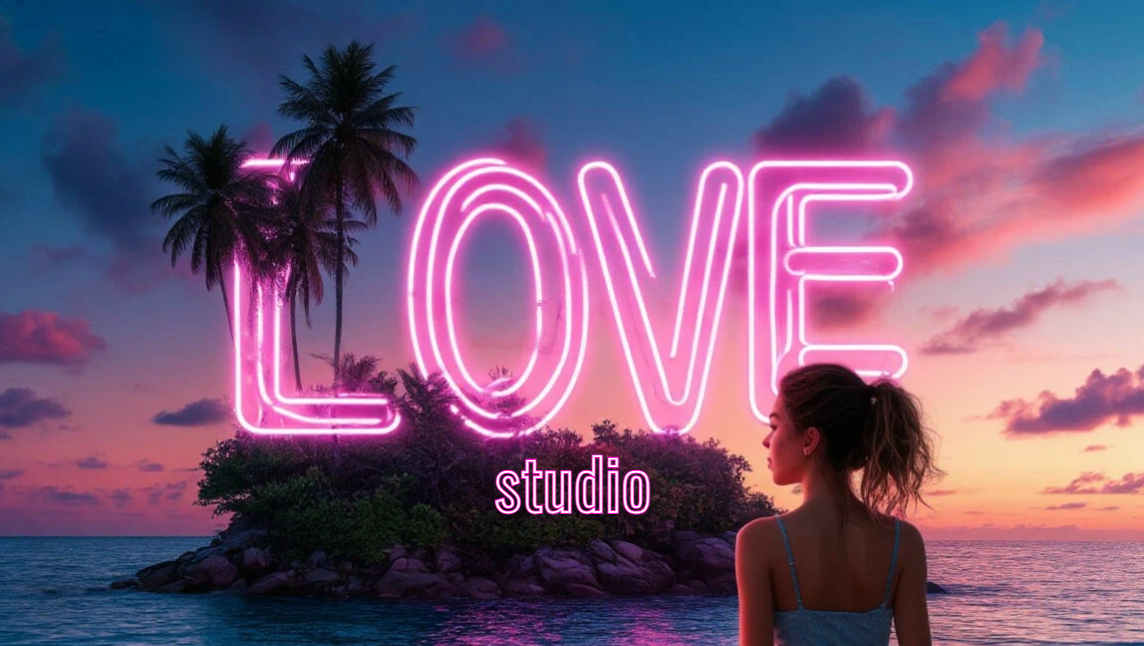 Логотип вебкам студии LOVE